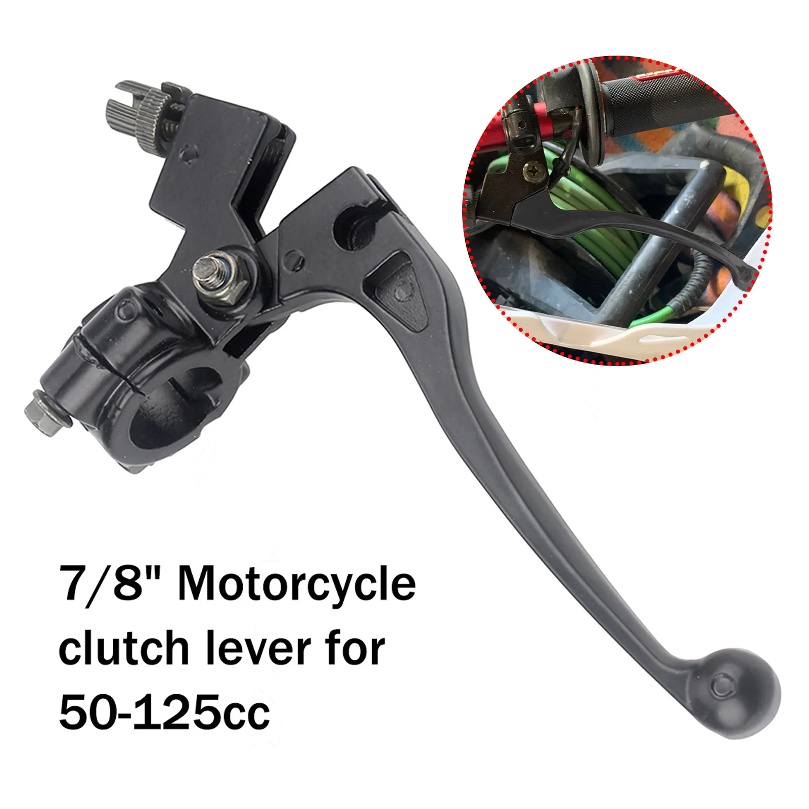 

Black Left 22mm 7/8 Inch Aluminum Handlebar Clutch Lever for Pit Dirt Bike Motorcycle ATV Clutch Lever Motorcyle Accessories