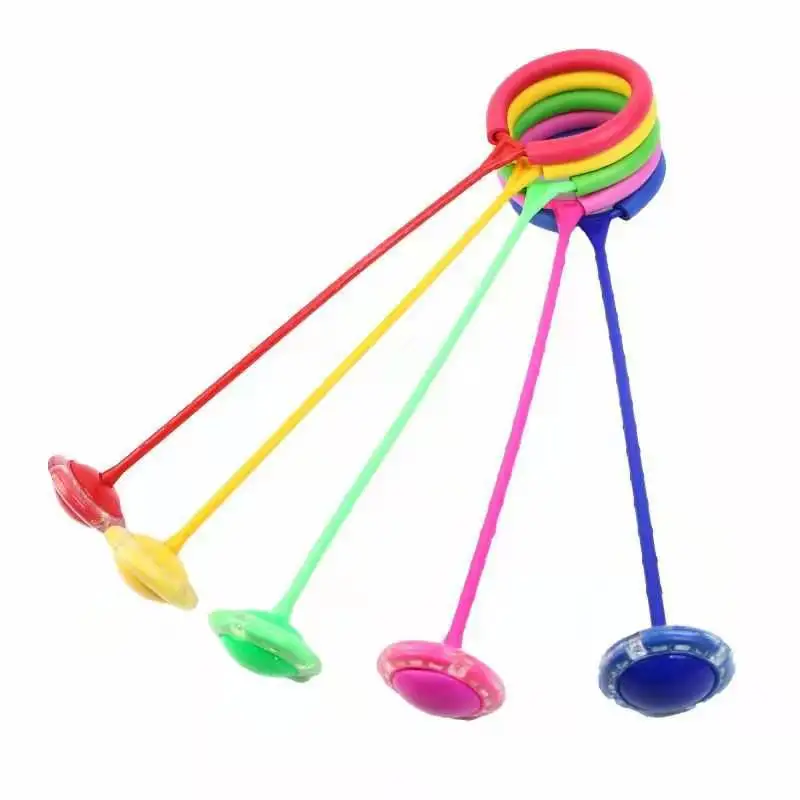 

Bouncing Ball Adults with Children shan guang tiao Single Foot Yo-Yo Fitness Ball Shake Ball Sleeve Ankle Ring Night Light Rotat