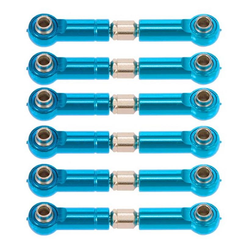 

6Pcs for Wltoys A949 Metal Linkages Pull Rod Servo Link & 1set for WLtoys 1/18 K929 Metal 25T Steering Servo Horn Arm