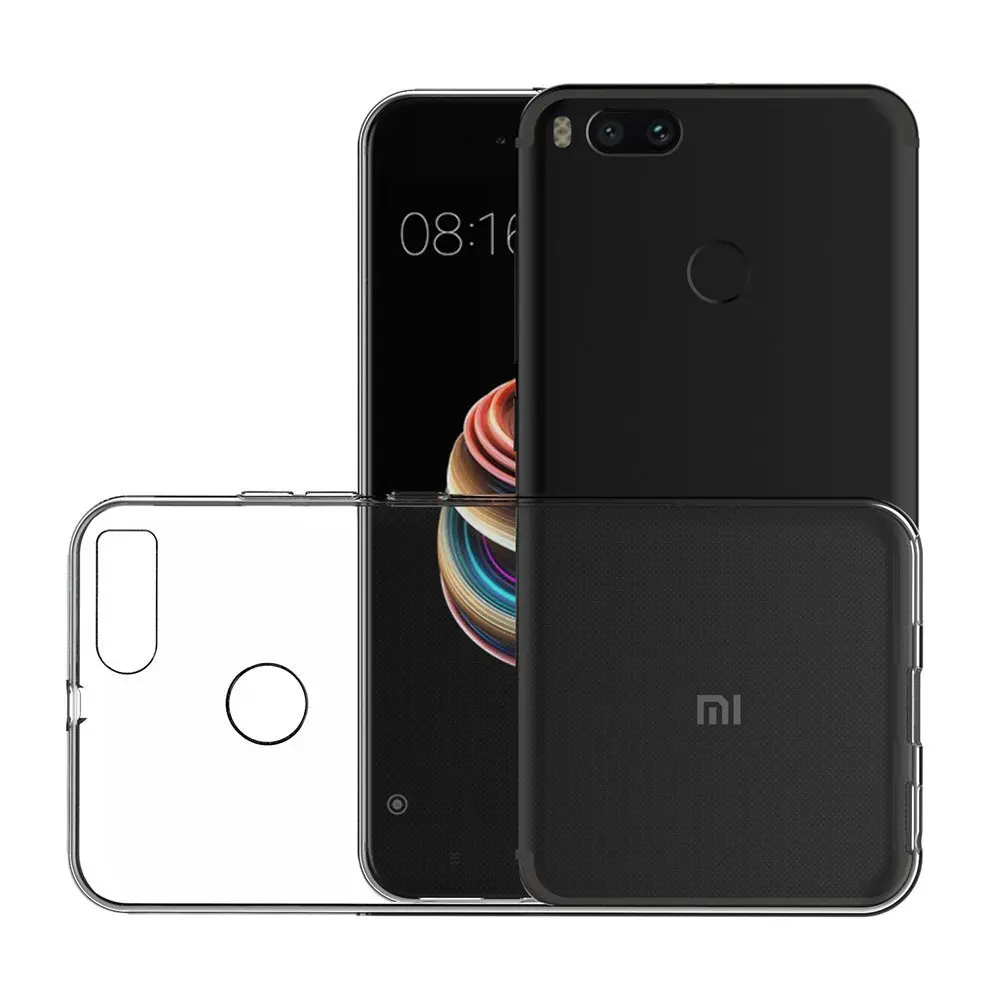 Прозрачный силиконовый чехол Чехлы для Xiaomi Mi A1 5X Мягкий ТПУ мобильный телефон