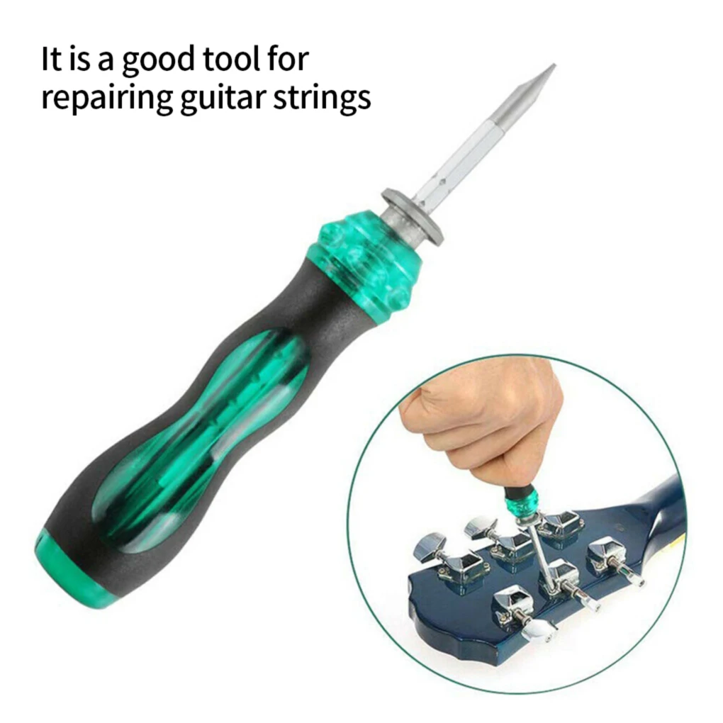 

Guitar Repairing Maintenance Tools Kit with Carry Bag Fix Care String Ruler Wrench for Electric Guitar Bass NEW