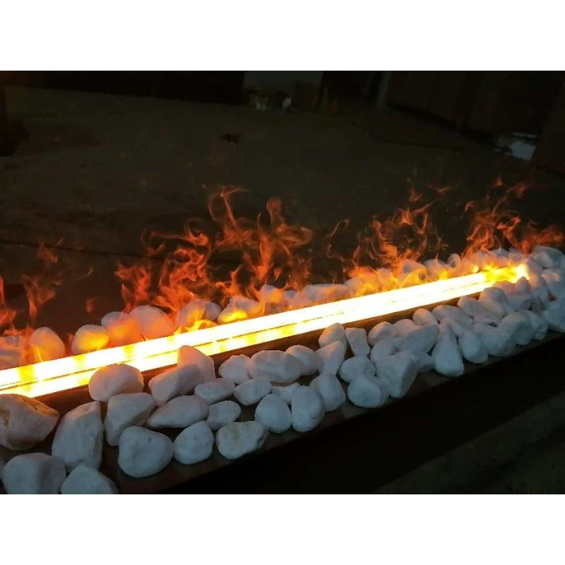 Низкая цена от двери до двери из нержавеющей стали Цвет 3D водяной кран Электрический камин 800 мм