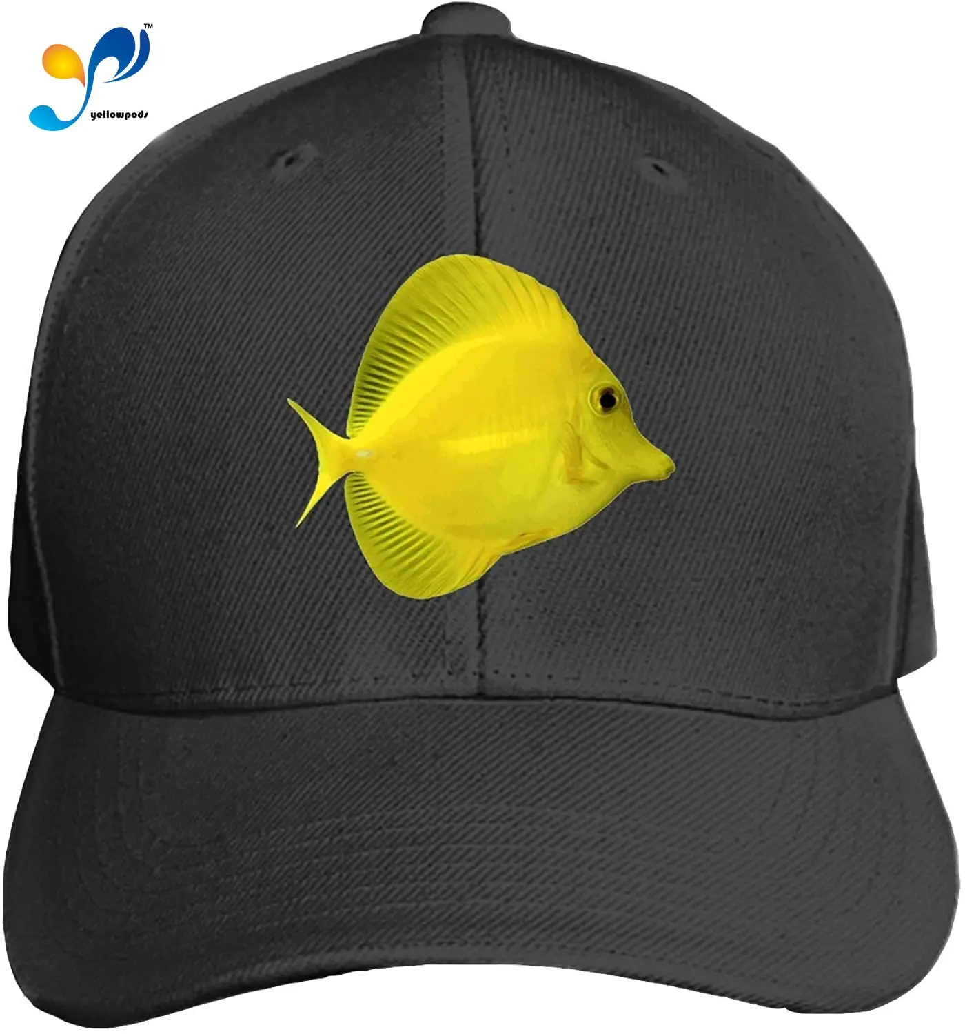 

Customized Unisex Trucker Baseball Cap Adjustable Angelfish Peaked Sandwich Hat