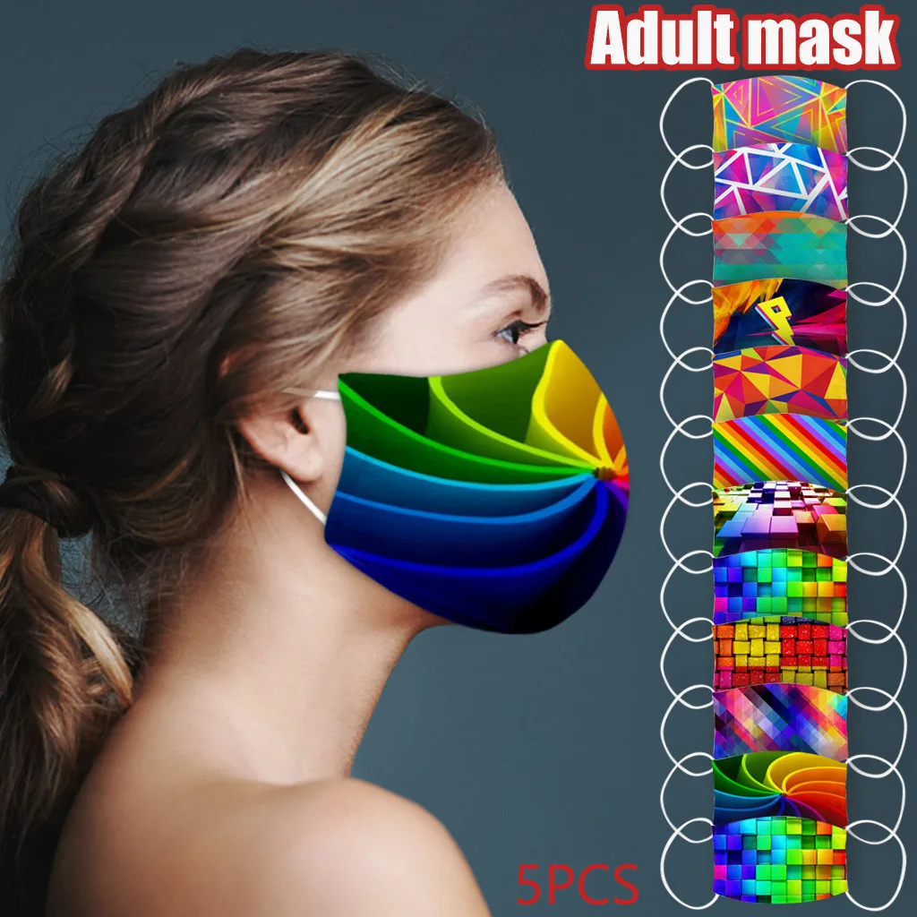 Взрослый Радужный карнавал фестиваль Mascarass летний промытый ледяной шелк Mascaras