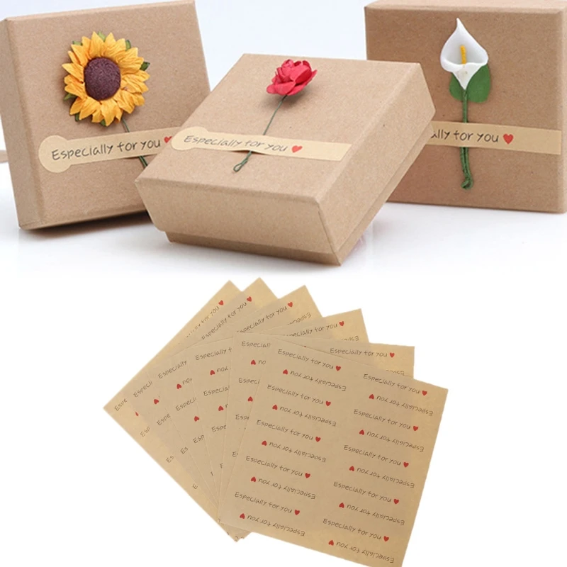 Ручная работа специально для вас наклейки этикетка подарок крафт бумага выпечки