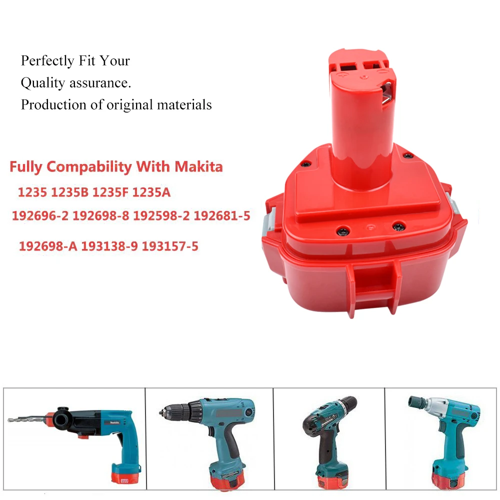 Аккумуляторная батарея bonacel для Makita 12 В 2500 мАч Ni-MH электроинструменты PA12 1220 1222 1235