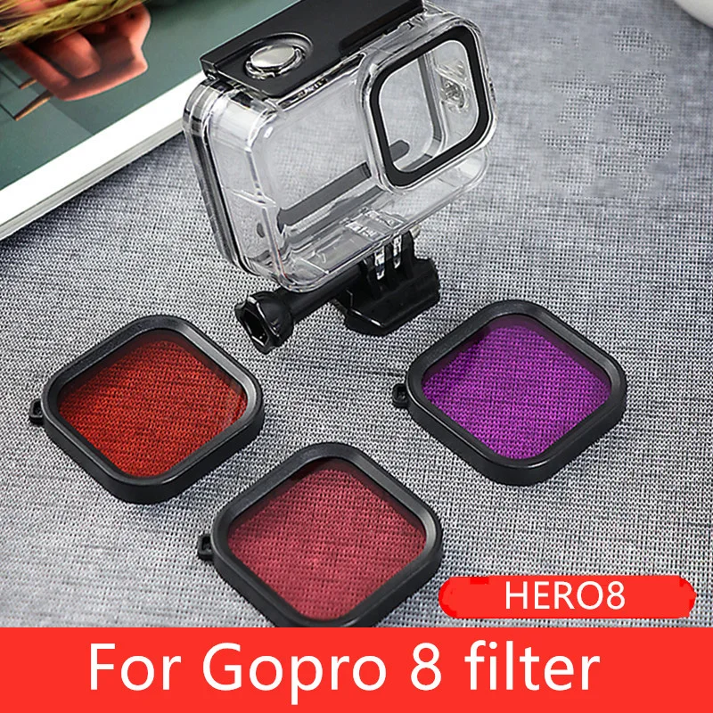 Набор цветных фильтров для камеры фильтр дайвинга красный пурпурный объектив