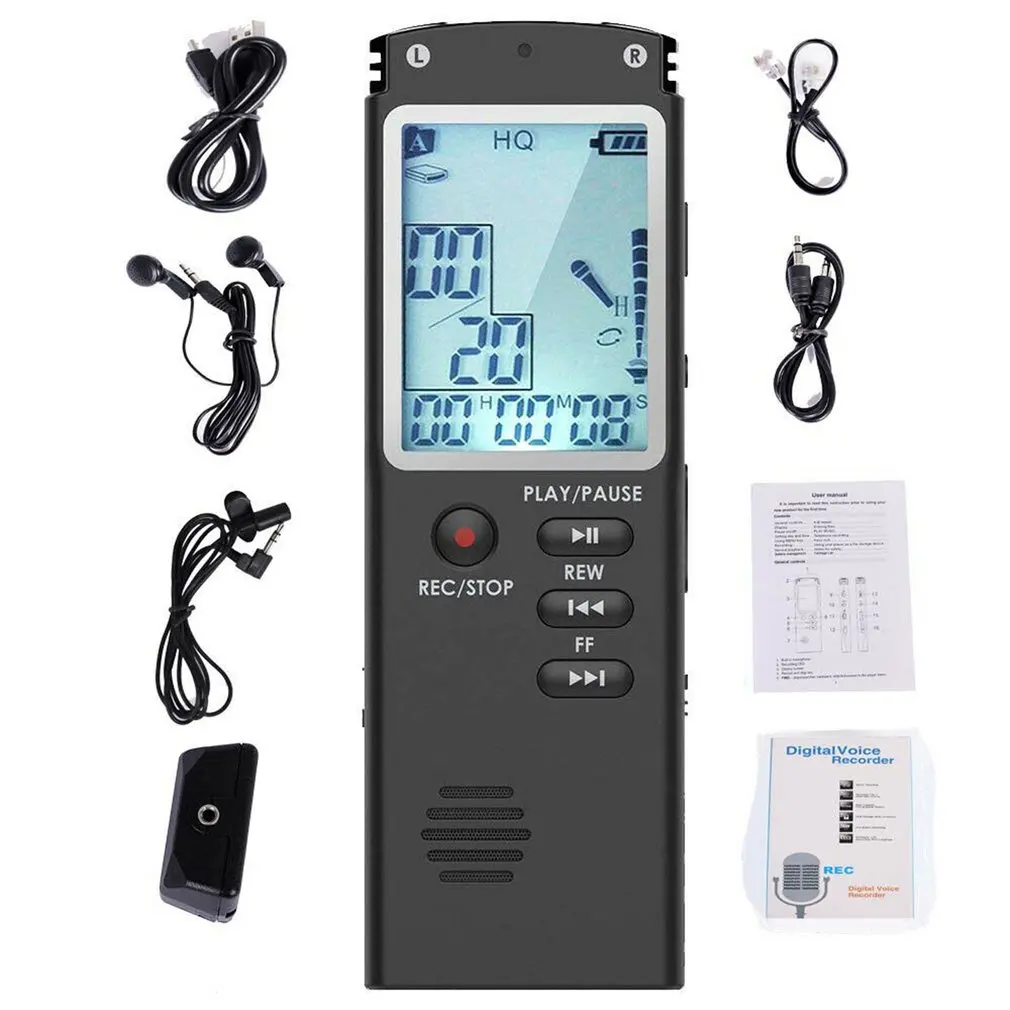 

MP3 Player 8GB/16GB/32GB Voice Recorder USB Professional 96 Hours Dictaphone Digital Audio Voice Recorder With WAV