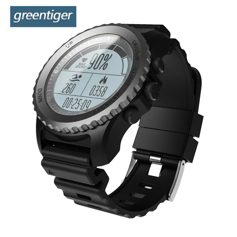 New S968 GPS Sport Smart Watch Climb Ride RUN G-sensor Heart Rate Pressure Temperature Height Waterproof Bluetooth Wristwatch |