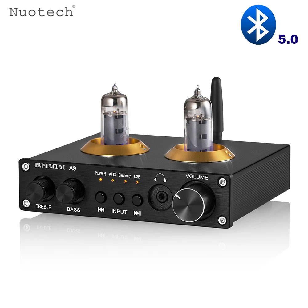 

Nuotech Desktop Fever Tube Preamp HiFi Bluetooth 5.0 Power Amplifier Support U Disk Lossless Decoder