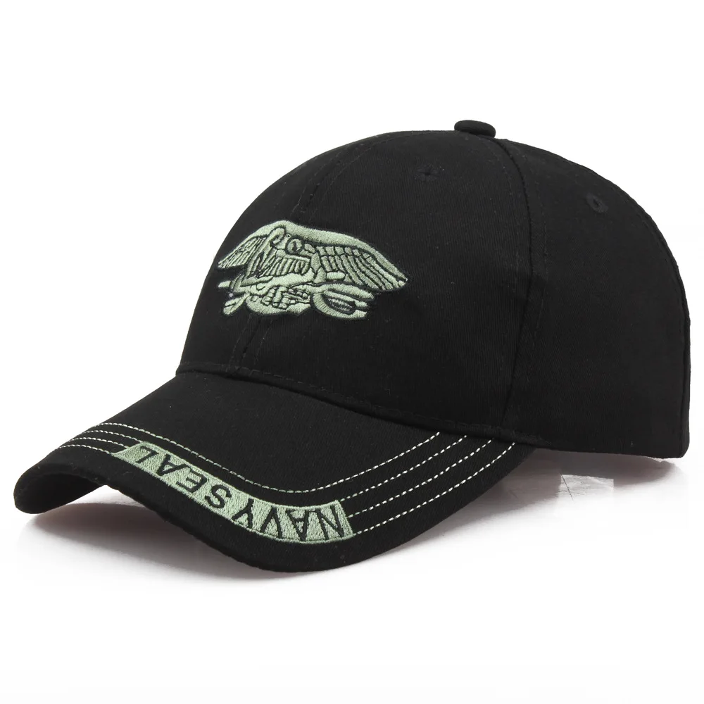 

New Women's Navy Seal Badge Baseball Caps For Men Unisex Embroidery Adjustable Outdoor Girls Snapback Cap Boy Black Summer Hats