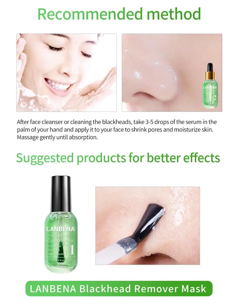 LANBENA Сыворотка для лица Удаляет угри сужает поры пилинг лечение акне очищающая