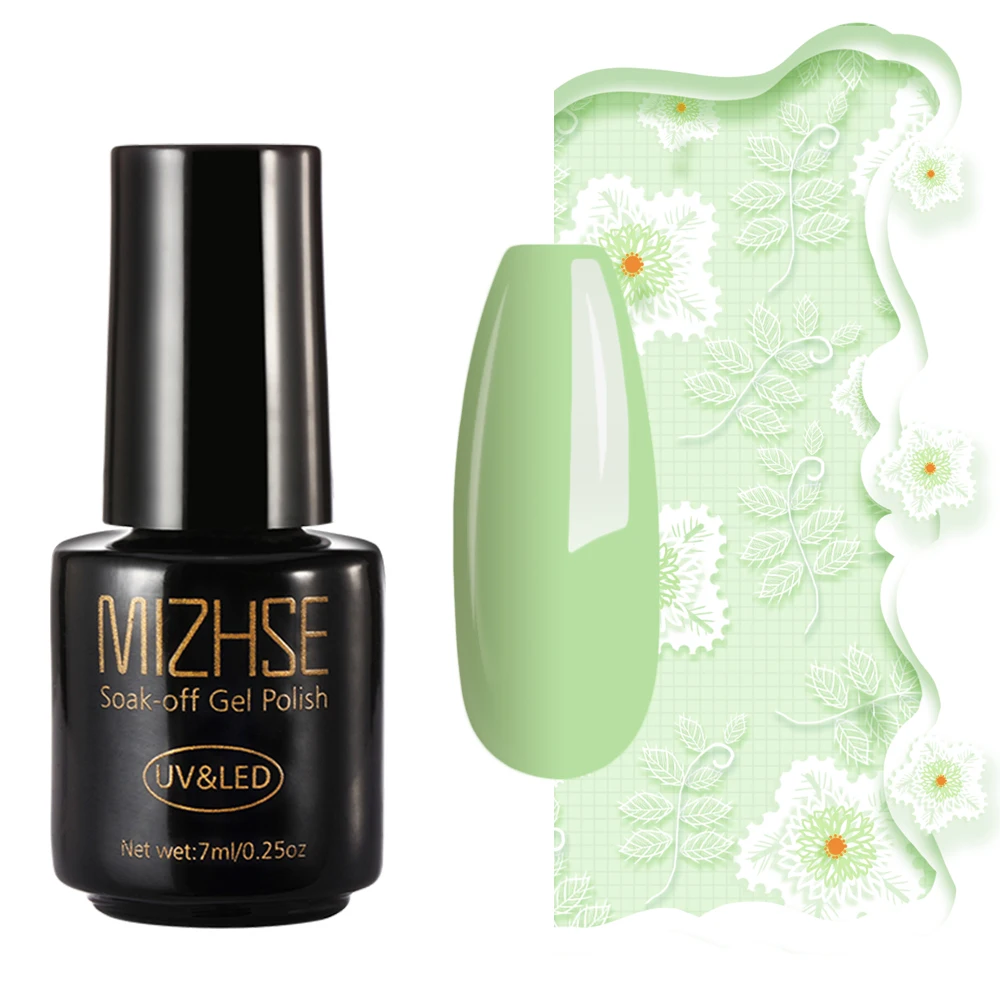NC006 MIZHSE Гель-лак для ногтей масло Esmalte Permanente гель UV Y Led Gellak Фиолетовый Белый Черный чистый цветной Гель-лак для ногтей основа для ногтей - Цвет: NC006