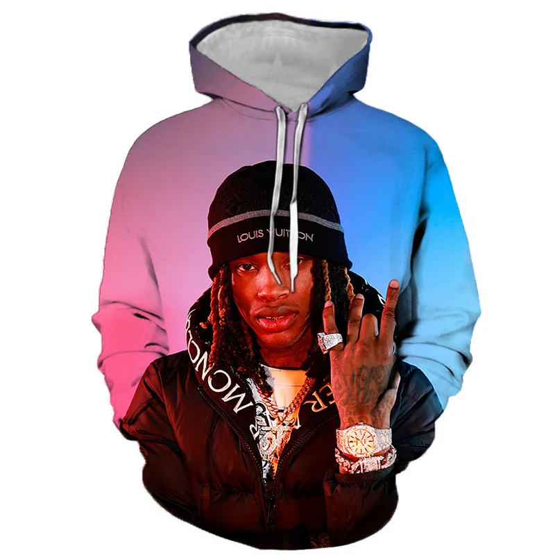 

2021 Rapper King Von 3d Printed Hoodies Hip Hop 3d Printing Hooded Men Women Casual Sweatershirt All Match Hoodie