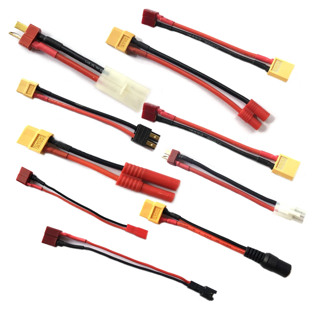 переходник xt60 ec5 ec3 t deans 40 мм 35 мм jst sm tamiya ште