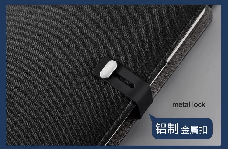 Бизнес Путешествия B5 сумка менеджера портативный padfolio ноутбук с power bank зарядное устройство провода и беспроводной зарядки iPad замок