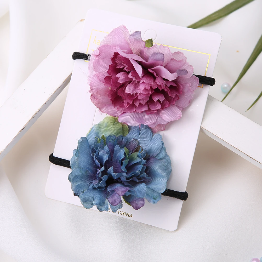 Женская резинка для волос M MISM Элегантные цветы гвоздики хвостик резинки