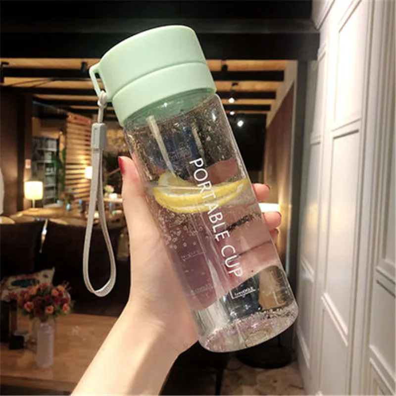 

Fruit Large Bottle Capacity Clear Plastic Water Juice Drinking Infuser Lemon Portable 800ml/600ml Sports Bottle Sports Fruit Lem