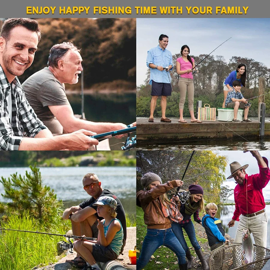 Рыболовная удочка телескопическая из углеродного волокна и катушка в комплекте