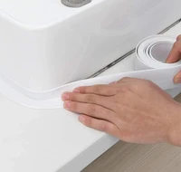 pvc bathroom waterproof wall sticker sealing strip tape white stickers shower sink bath pvc self adhesive for kitchen home decor