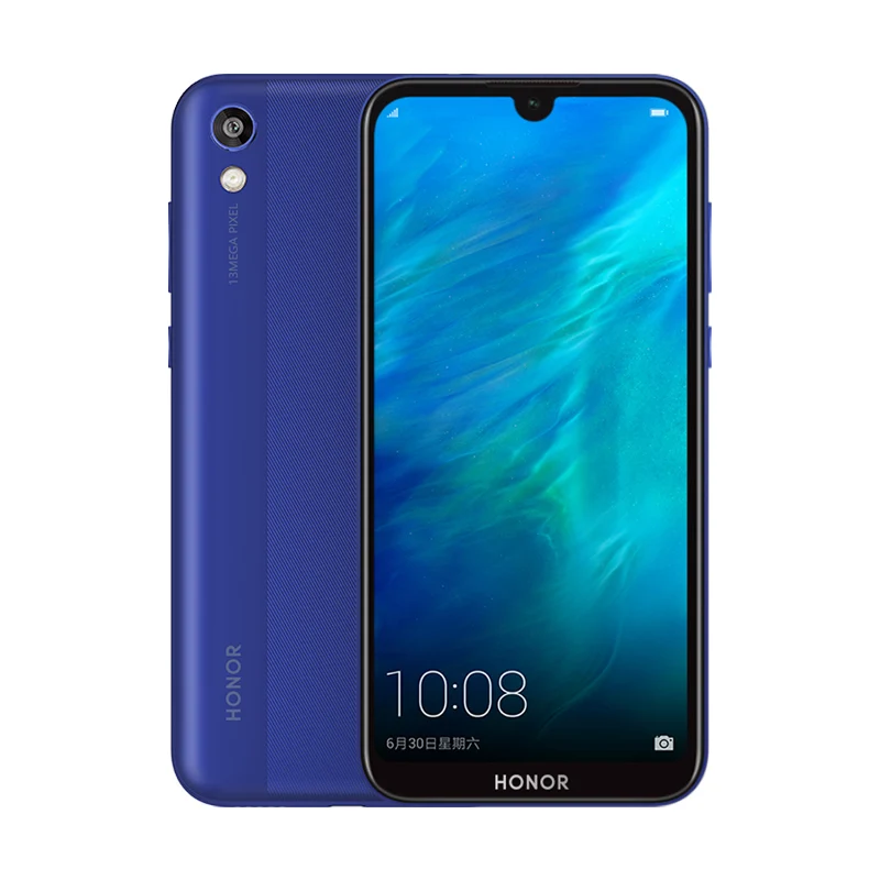 Новинка, Honor 8 Play, 32 Гб ПЗУ, 2 Гб ОЗУ, MT6761, четыре ядра, 13 МП камера, 3020 мАч, 5,71 дюйма, 19:9, полноэкранный смартфон - Цвет: Blue