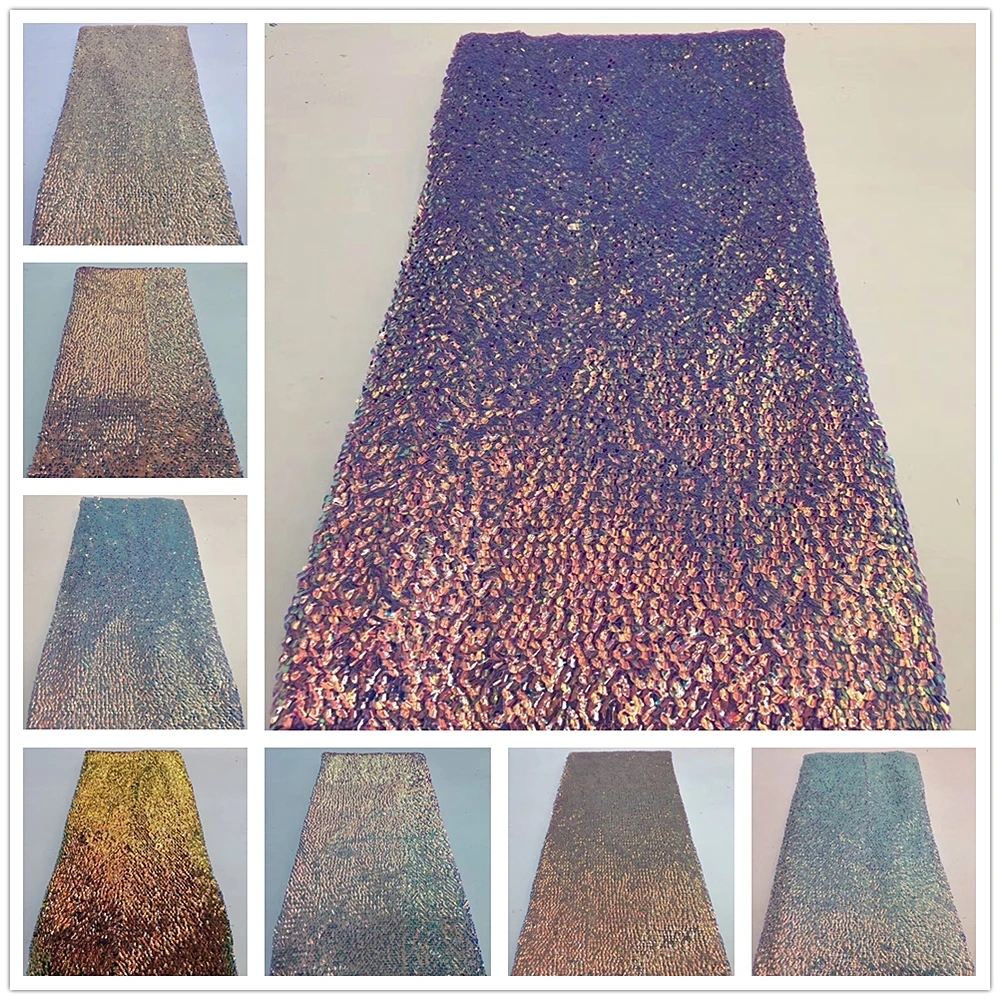 Новейшая африканская ткань с блестками эластичная кружевная вышивкой