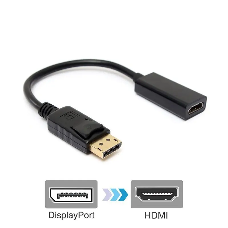1 шт. размер: 4K DP to HDMI Совместимость 1080P Дисплей Порты и разъёмы Кабель конвертер