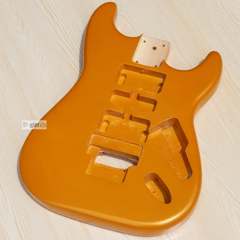Новейший Floyd Rose yellow цвет молочно-белый цвет ST корпус гитары липа металлик золото