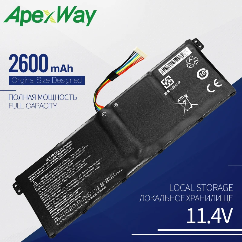 Apexway AC14B18J ноутбук Батарея для acer Aspire E3-111 E3-112 E3-112M ES1-531 B116 MS2394 B115-MP AC14B13j N15Q3 N15W4