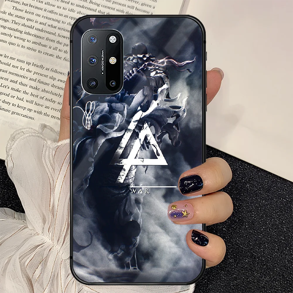 

Linkin Rock and Park Phone Tempered Glass Case Cover For Oneplus 5 6 7 8 9 Nord T Pro Painting Hoesjes Pretty
