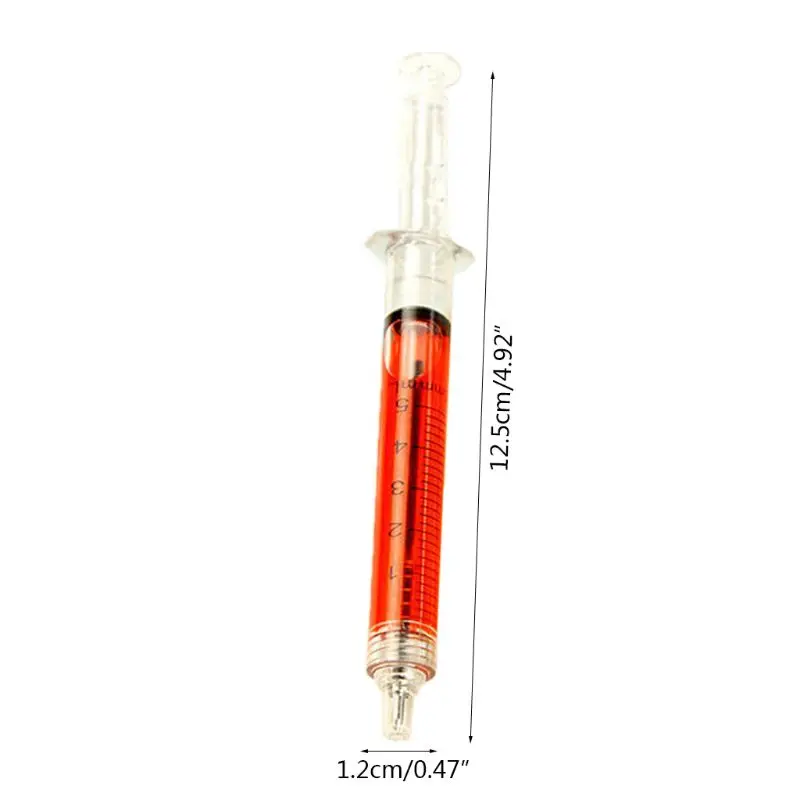 

Syringe Pens - (Bulk Pack of 24) Retractable Fun Multi Color Novelty Pen for Nur