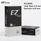 RC1203RL EZ революция татуировки иглы Безопасность мембрана в этическом стиле вкладыш #12 (0,35 мм) для поворотные ручки машина сцепление 20 шт.кор.