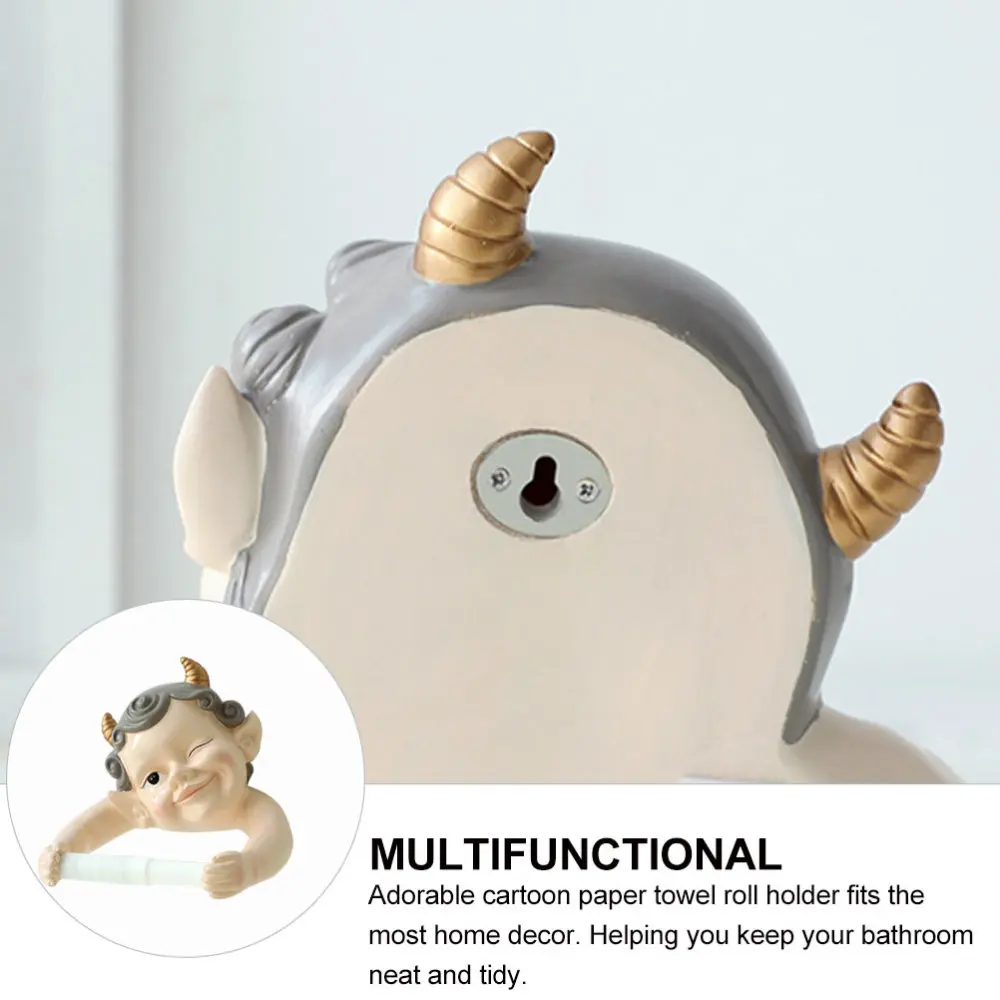 

1Pc Cartoon Elf Paper Rack Lovely Practical Tissue Towel Rack for Bedroom