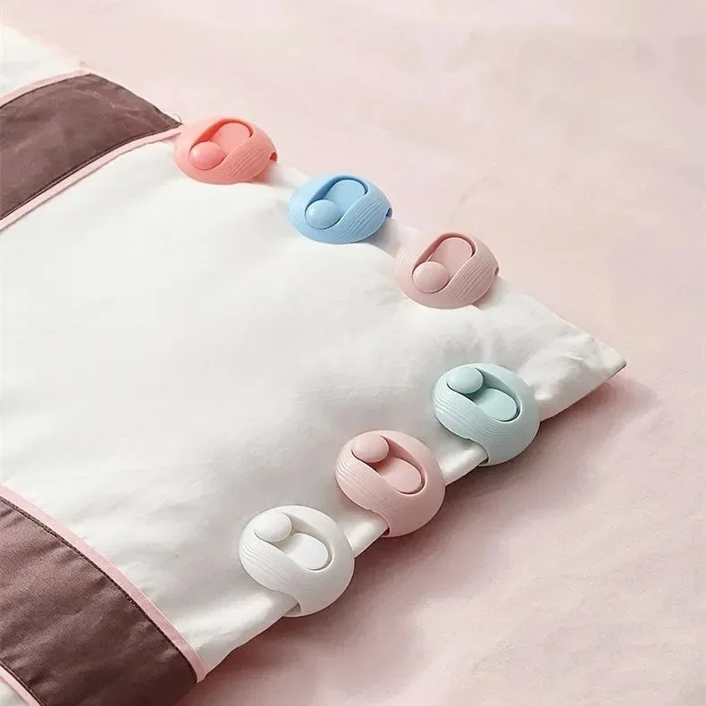 

4 шт., пластиковые зажимы для одеял и простыней