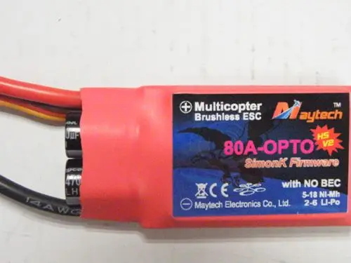 Maytech 80A Мультикоптер Дрон OPTO ESC контроллер скорости 8В 25В модель полета |