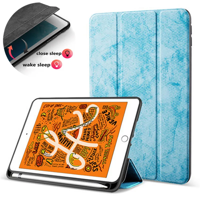 Чехол для планшета iPad 9 7 2018 чехол 5 го 6 поколения умный режим сна с держателем