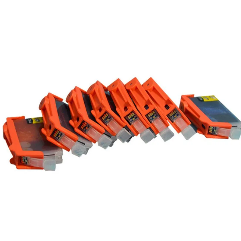 1 Набор пустых пополняемых картриджей с чернилами cli 42 + набор 8 цветных чернил для