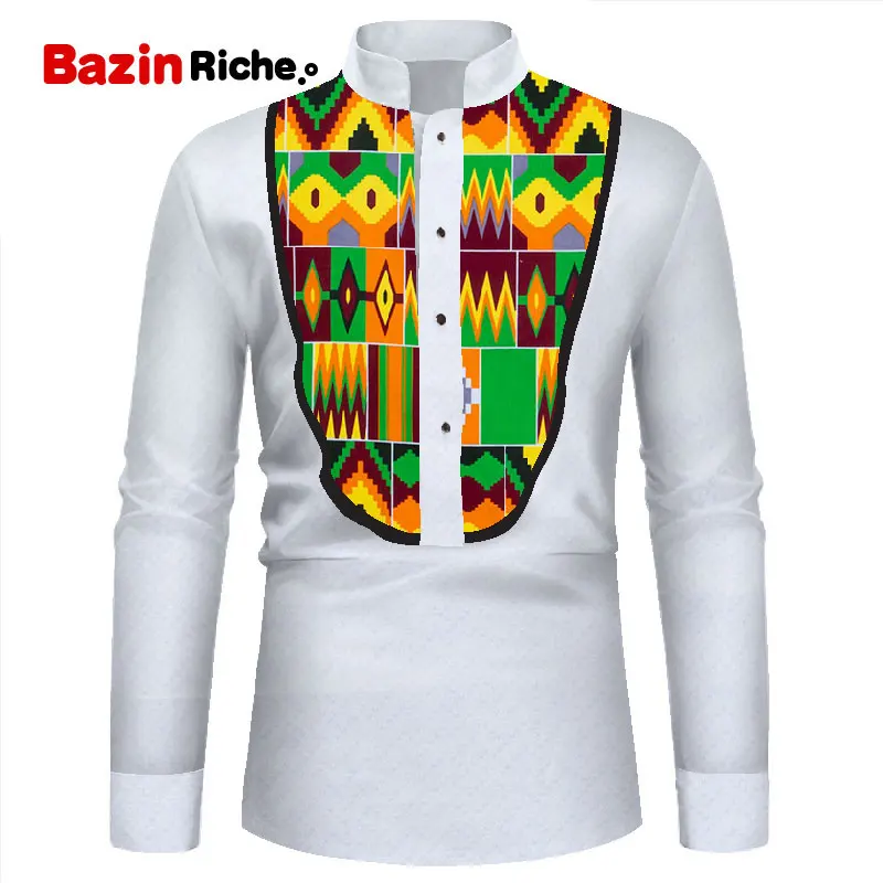 Сезон весна-осень В африканском стиле мужская рубашка одежда для детей вечерние