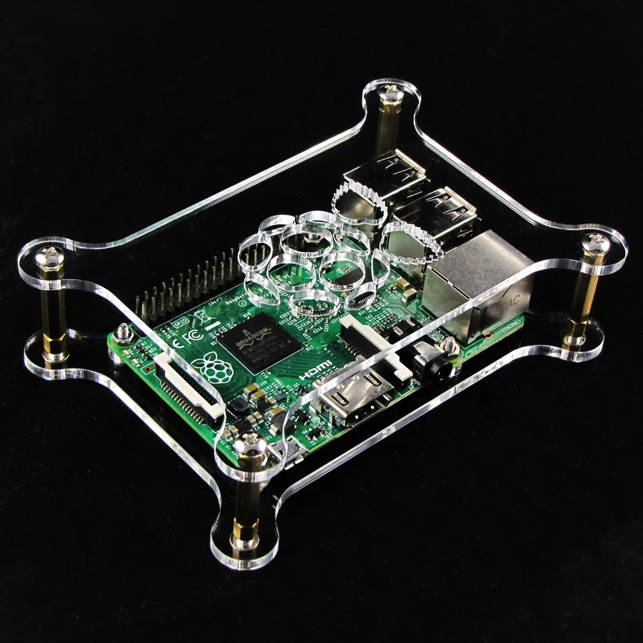 Чехол A1: Raspberry PI 4 Модель B прозрачный акриловый чехол корпус коробка для 3 model + и