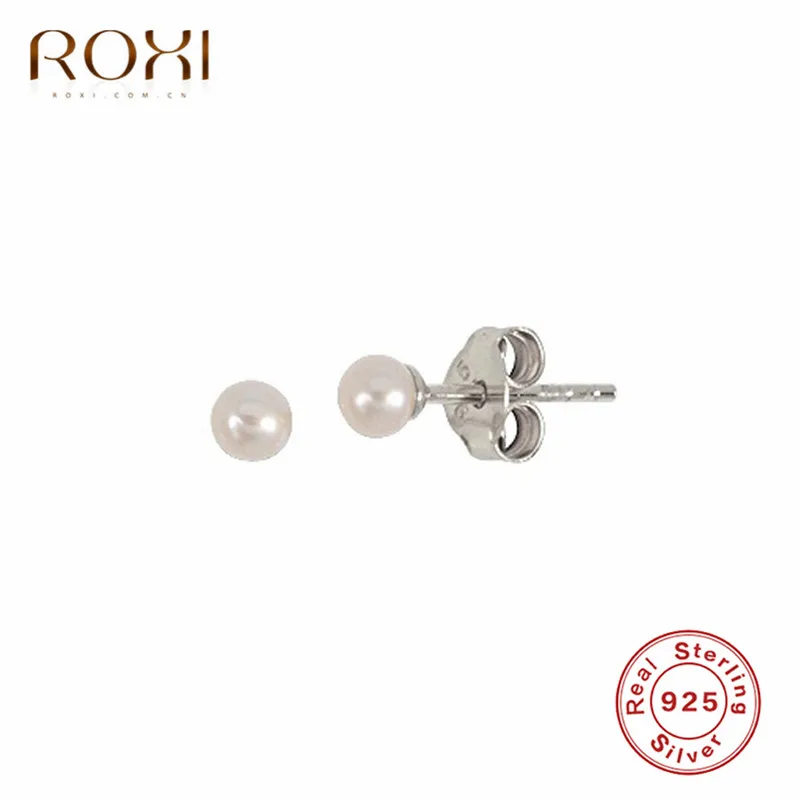 Женские серьги гвоздики с натуральным пресноводным жемчугом ROXI Настоящее