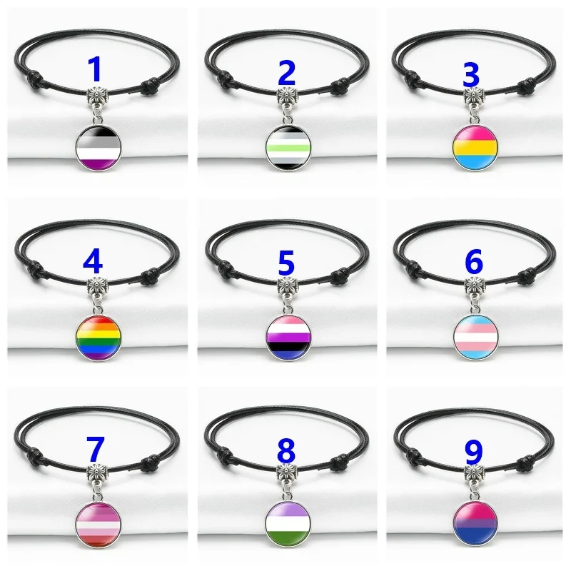 Браслет ручной работы с подвесками для бисексуалов и лесбиянок - купить по