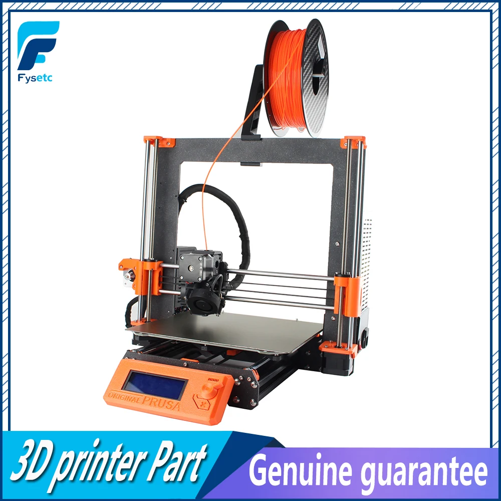 

Clone Prusa i3 MK3S Complete Kit 3D Printer DIY Full Kit Magnetic Heat Bed Alloy Frame Rod EinsyRambo 1.2e Board Motors Kit
