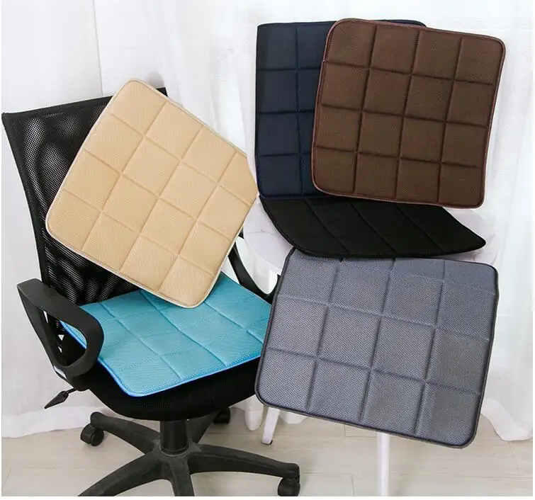

Office Chair Car Seat Cushion Solid Color Square Breathable Mesh Fabric Bamboo Comfortable Seat Sofa Cushion