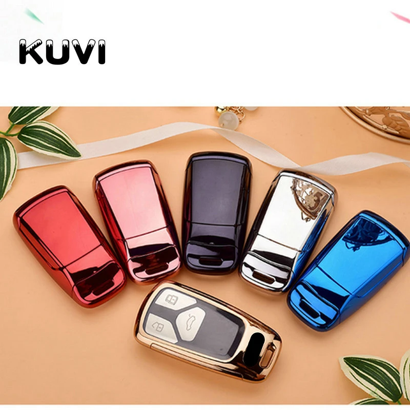 Чехол для автомобильного ключа из поликарбоната и ТПУ чехол стайлинга AUDI A4 B9 Q5 Q7 TT