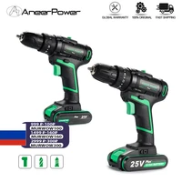 25v 21v wireless hand electric drill impact cordless lithium battery screwdriver for decorating house drilling screws power tool