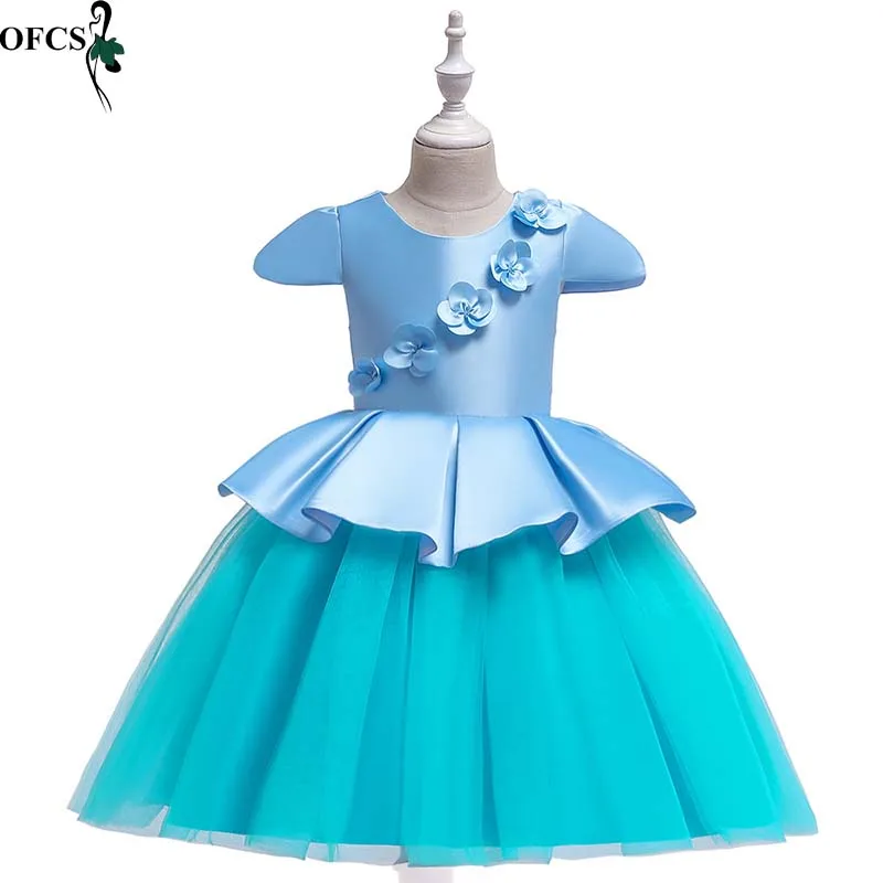 

Gauze Flower Princess Dress The Children's Clothes Flower Girl Dress Elegant Dresses For Christmas Costumes Children Clothing