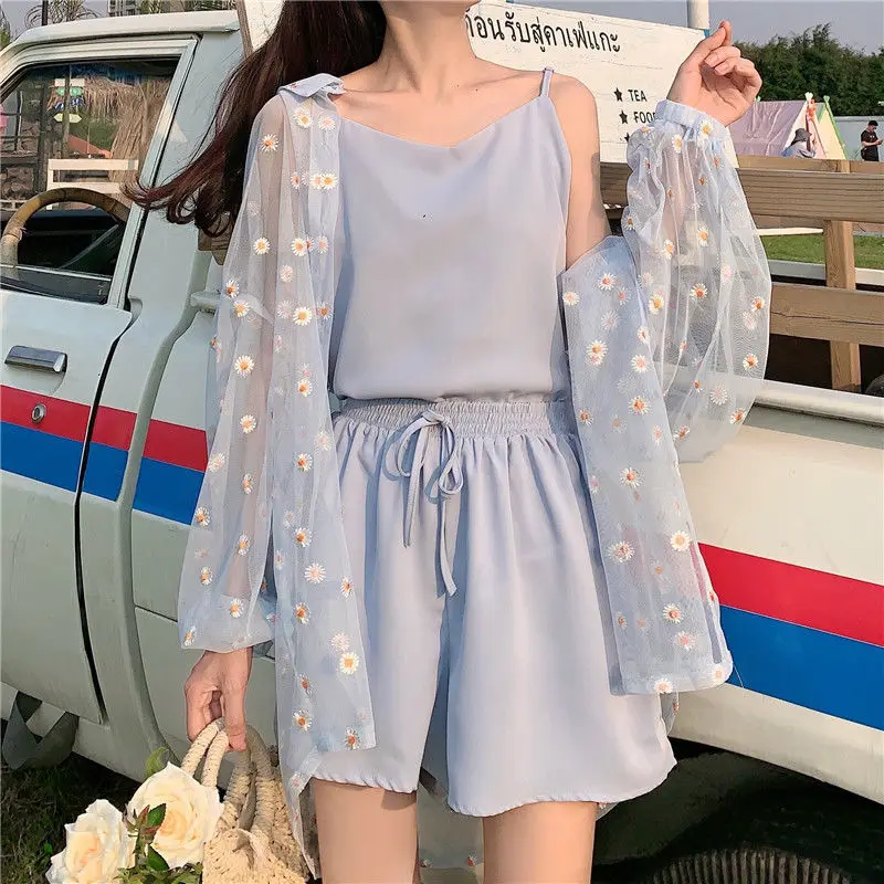 Женский комплект из 3 предметов Летний милый для девочек мягкая Солнцезащитная