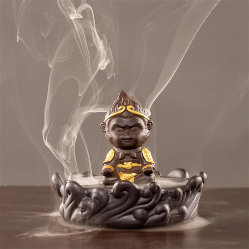 Домашний декор Обезьяна Король ветрозащитная с задней крышкой ладана фэн шуй