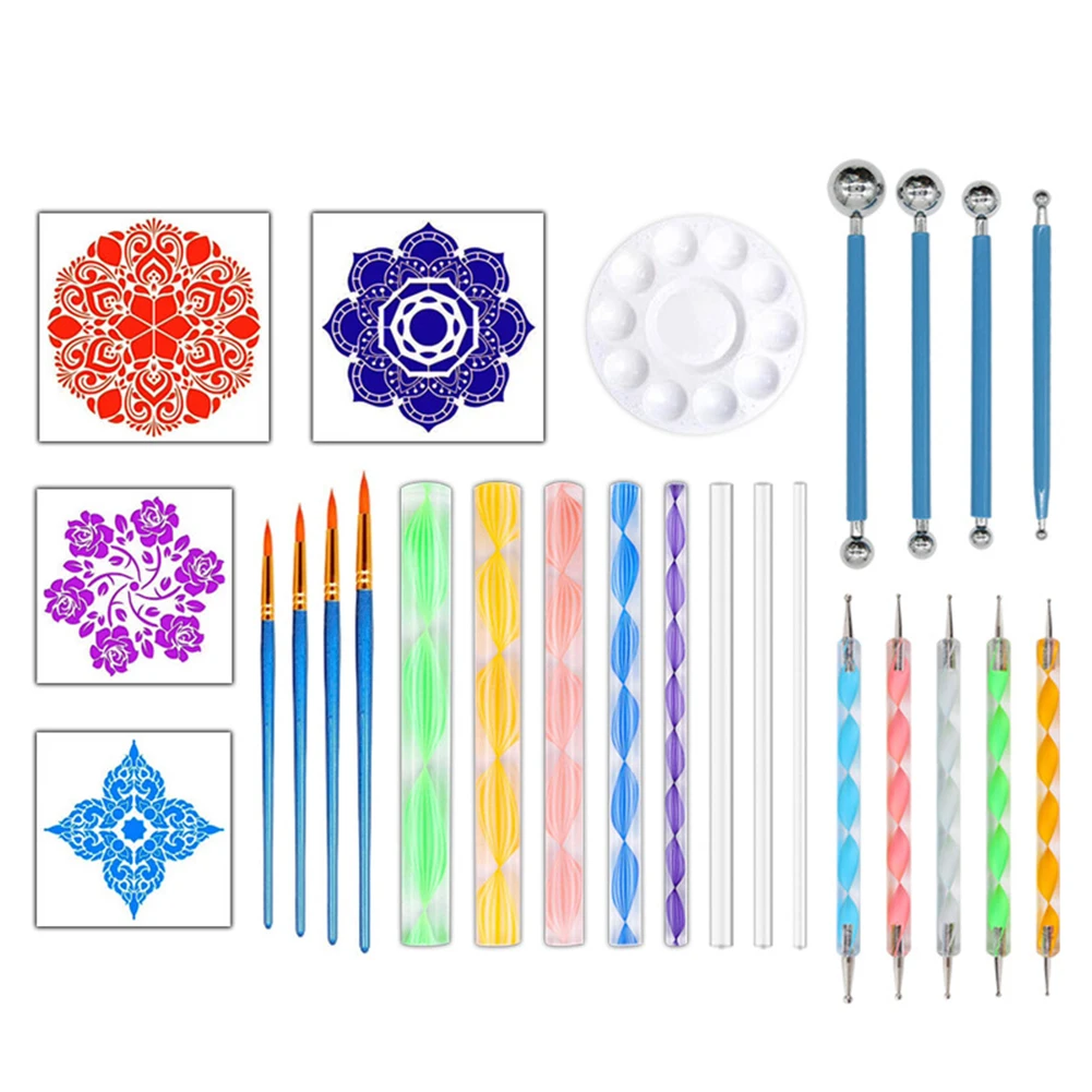 26 шт. трафареты для рисования камней | Дом и сад