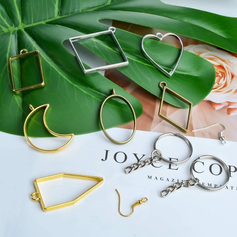 

Resin Open Border, with Key Chain and Earrings Hook, Used for Jewelry Making Resin Necklace Necklace Necklace DIY